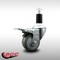 Service Caster 3'' SS Gray Poly Swivel 1-3/8'' Expanding Stem Caster Total Lock Brake SCC-SSEXTTL20S314-PPUB-138 - alternate 2